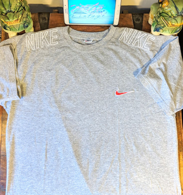 (1990's) Nike Shoulder Spellout Motif T-Shirt